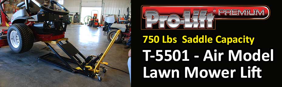 Prolift Premium 750 LB Salle Capacity T-5501 Air Powered Lawnmower Lift